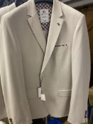 Giordano Tailored Fit Men’s Jacket UK 40 Chest Cream With Gorgeous Patterned Lining