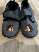 Playshoes Kids Slippers In Blue. UK 10.5 EU 28/29. Bundle of 4