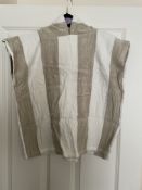 Stacey Solomon Kids Hooded Poncho, 100% Cotton. Beige. Size 3+