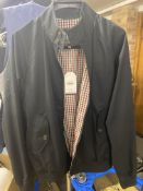 Black Ben Sherman Harrington Jacket Medium Brand New With Tags