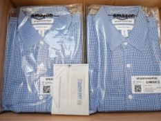 24 x Amazon Essentials Long Sleeve Regular Fit Poplin Shirt - Extra Large