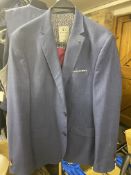 Giordano Tailored Fit Men’s Jacket UK 42Chest Blue With Gorgeous Patterned Lining