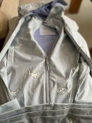 Holly & Bush Dalmatia Kids Hooded Rai Coat, Colour Changing, Light Blue. Size M. New