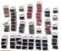 67 Packs of Mill Hill Antique Glass Beads - Various Colours