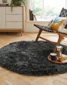 Lot of 10 x Indulgence Supersoft Shaggy 133cm Rugs - Circular - RRP £670.00