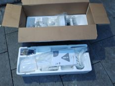 Colours Hanki Modern Chrome effect Ceiling fan light (RS-A0503/1)