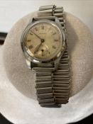 1940s Yeoman 15J Denisteel Cased Military Style Gents Watch On Bonklip Strap