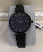 Mockberg Unisex Watch - Mesh Steel Strap - Black