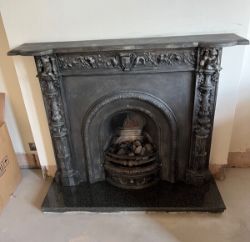 Victorian Cast Iron Fire Surround / Fireplace