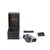 Gamages of London Triton Mechanical Quartz Steel Blue Watch - Free Delivery & 5 Year Warranty