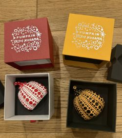 Yayoi Kusama Yayoi Kusama Set of Two Pumpkins: Yellow and Black / Red and White: 2015