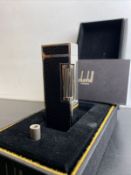 Alfred Dunhill Rollagas Signature Palladium Plated Cigarette Lighter & Box