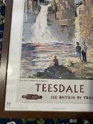 Framed Reprint British Rail Poster For Teesdale