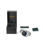 Gamages of London Duke Mechanical Quartz Steel Blue Watch - Free Delivery & 5 Year Warranty