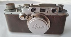 Leica III (Model F) Rangefinder Camera With Leitz Elmar 50mm f/3.5 – 1938