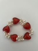 Pearl Love Heart Bracelet