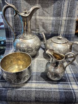 1873 Edward & Son Glasgow Solid Silver Tea/Coffee Set