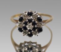 Vintage Sapphire & Diamond Ring