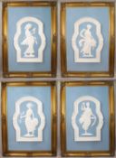Set of 4 Plaster Panels