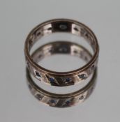 Vintage Silver & 9ct Gold Ring
