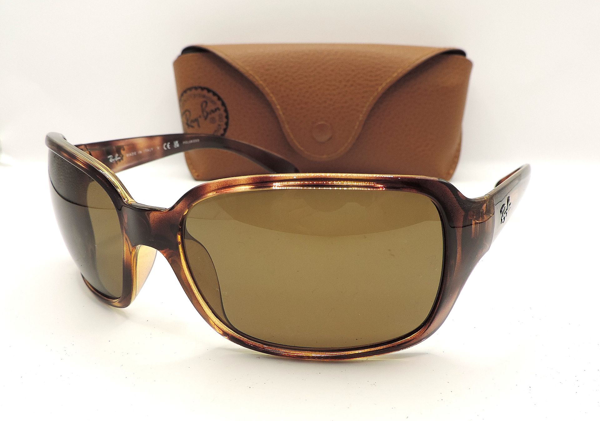 Ray-Ban 4068 642/57 Polarized Sunglasses Havana Frame - Image 10 of 11