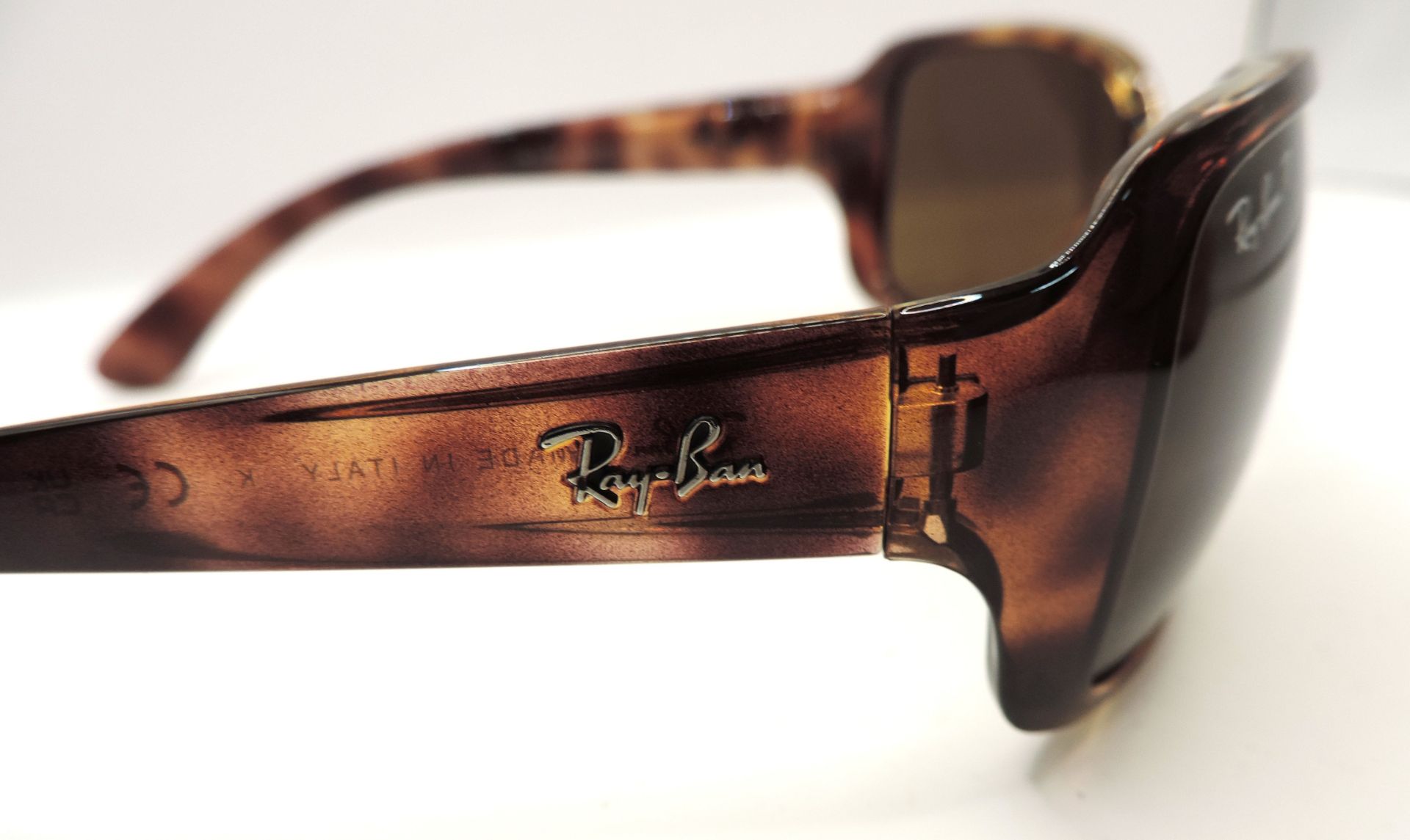 Ray-Ban 4068 642/57 Polarized Sunglasses Havana Frame - Image 7 of 11