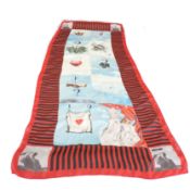 Moschino Archivio Silk Scarf Large 177cmx68cm New Unworn With Tags
