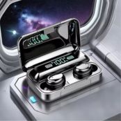 Bluetooth 5.1 TWS Wireless Earphones – 9D Stereo, High Bass, Touch Control, Waterproof