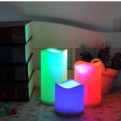 Flameless LED Candles With Remote & Timer – Battery Powered Pillar Set of 3