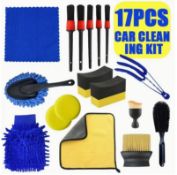17-Piece Car Detailing Kit – Complete Interior & Exterior Cleaning Set