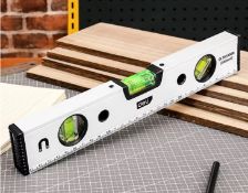 Magnetic Torpedo Spirit Level – 3-Vial Aluminum Bubble Level, Shockproof & High-Visibility