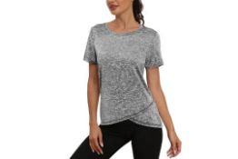 5 x Women's Long Gym Yoga Tops Lb39