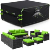 8 x Outdoor Garden Furniture Cover Waterproof 242 x 182 x 100cm L23b