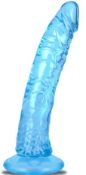 2 x Blue Soft Realistic Dildo