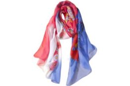 33 x Ladies Butterfly and Bird Print Floral Neck Scarf Shawl Wrap