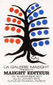 Alexander Calder Vintage Galerie Maeght Exhibition Poster 1971