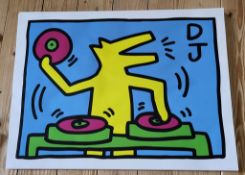 Bundle of five (5) After Keith Haring 'DJ'