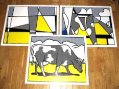 Roy Lichtenstein - 'Cow Going Abstract'