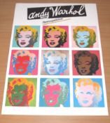 Andy Warhol rare Retrospective Exhibition Poster