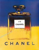 Andy Warhol - Chanel No 5 Poster Blue/Yellow 1997