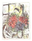 Marc Chagall 'La Chevauchee (1979) With text