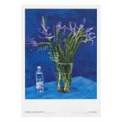 David Hockney 'Iris with Evian Bottle' Exhibition Poster