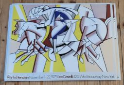 Bundle of five (5). After Roy Lichtenstein 'Red Horseman'