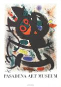 Joan Miro Pasadena Art Museum Exhibitioon Poster 1969. Certifiacte of Provenance