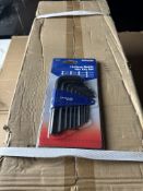 Box of 72 pcs - toolpak 10-piece hex key set