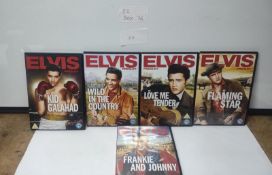 Job Lot of 5 DVD Elvis Presley Films. EST Â£20 - S2-BOX 76