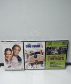 Job Lot of 3 DVD, The Wedding Planner, Dumb and Dumber To, Sideways. EST Â£20