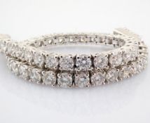 Round Cut Lab-Grown Diamond Tennis Bracelet - 7.27 Total Carat (MDI Certified)