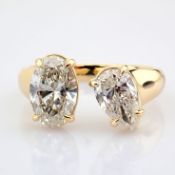 Oval Cut Lab-Grown Diamond Ring - 2.26 Total Carat (IGI Certified)