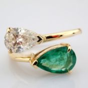 Pear Cut Lab-Grown Diamond Ring - 3.29 Total Carat (IGI Certified)